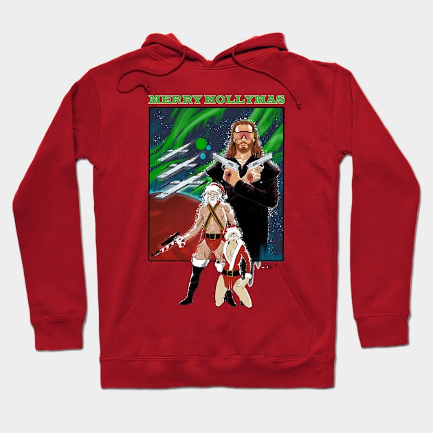 Merry Hollymas Hoodie by VonGo Studio